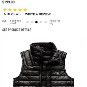 Black North Face Vest